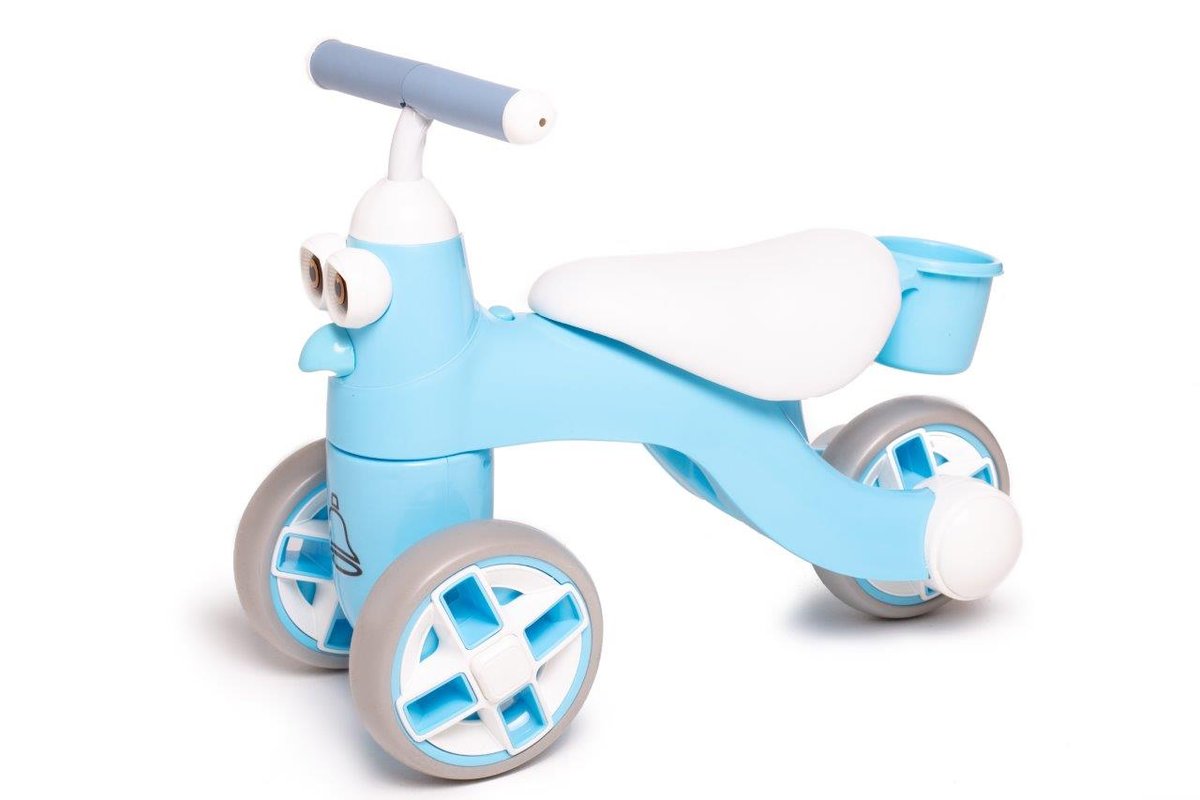 JEŹDZIK PCHACZ ROWEREK BIEGOWY ROWER LEKKI 2KG CHODZIK NIEBIESKA SÓWKA