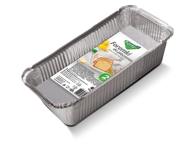 Foremki aluminiowe do pieczenia 22x12 cm - 2 szt