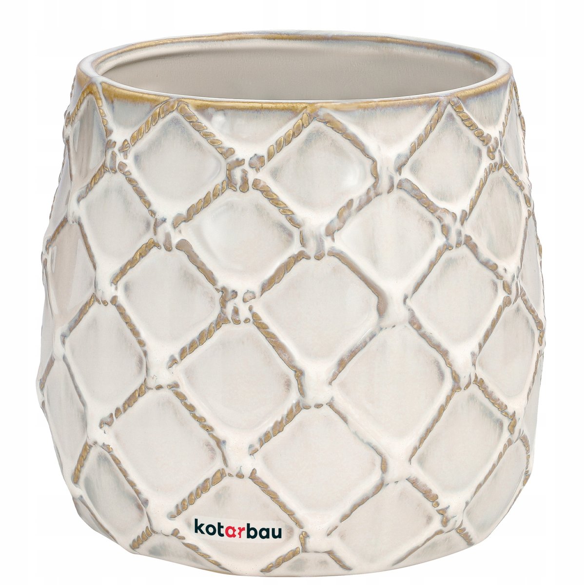 DONICZKA ANANAS FI 145 DONICA OSŁONKA CERAMICZNA CERAMIKA OZDOBA NA KWIATY