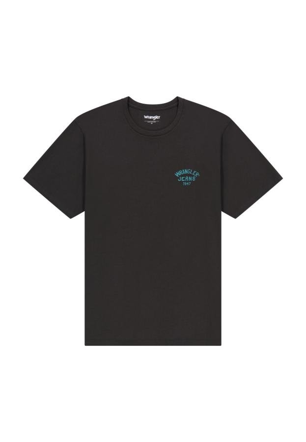 KOSZULKA T-SHIRT MĘSKI WRANGLER 112362800 SMALL LOGO TEE FADED BLACK L