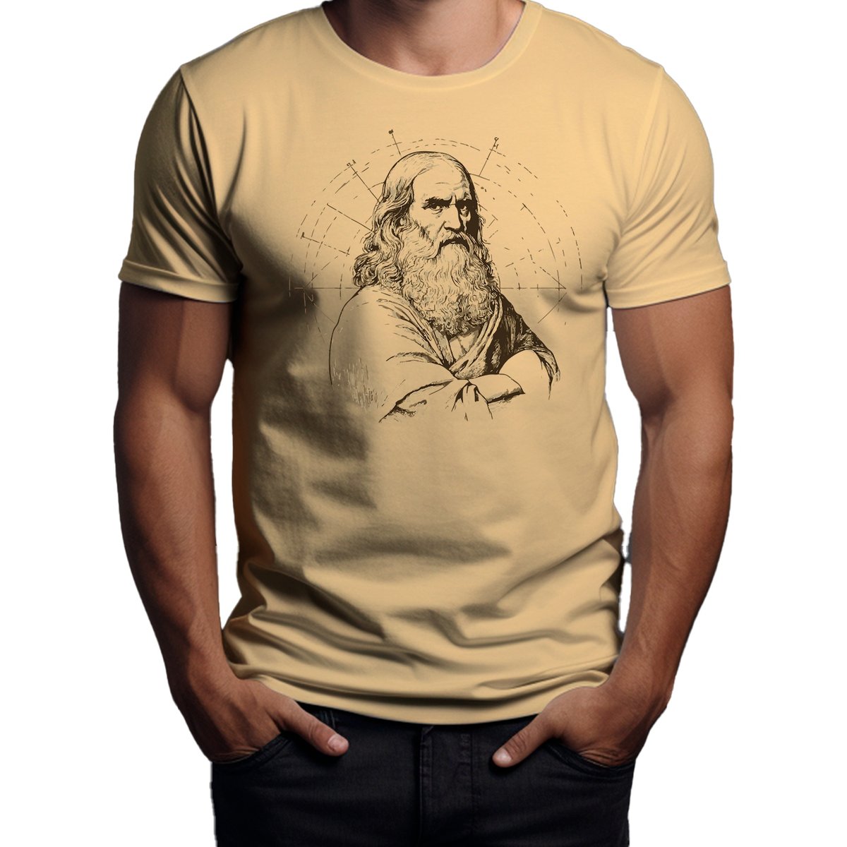 Koszulka T-Shirt ''Leonardo Da Vinci'' Bawełna L