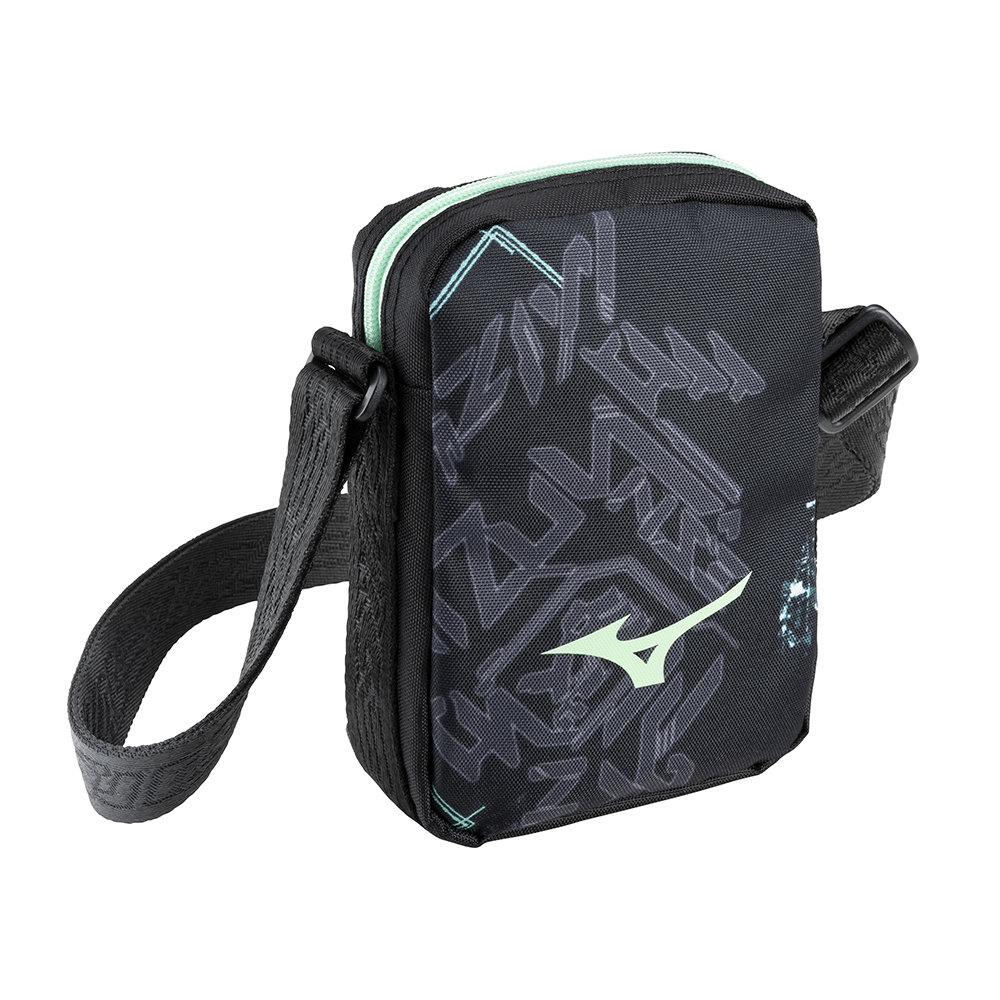 SASZETKA NA RAMIĘ MIZUNO WASO POUCH BLACK/MINT