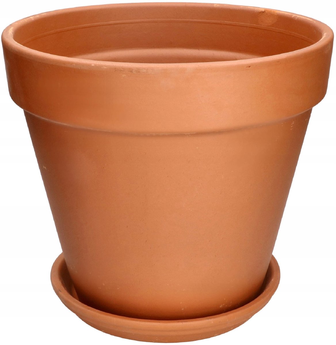 DONICZKA DONICA FI 35CM CERAMICZNA TERAKOTA NA KWIATY DO OGRODU + PODSTAWKA