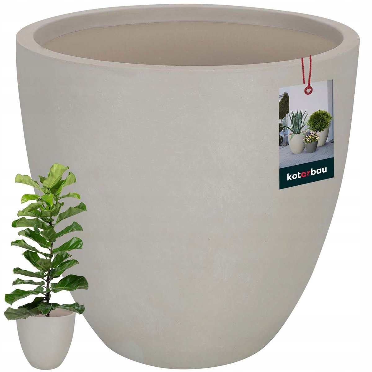 DONICZKA DONICA OSŁONKA BETON ARCHITEKTONICZNY 36X31cm OGRODOWA TARAS SALON