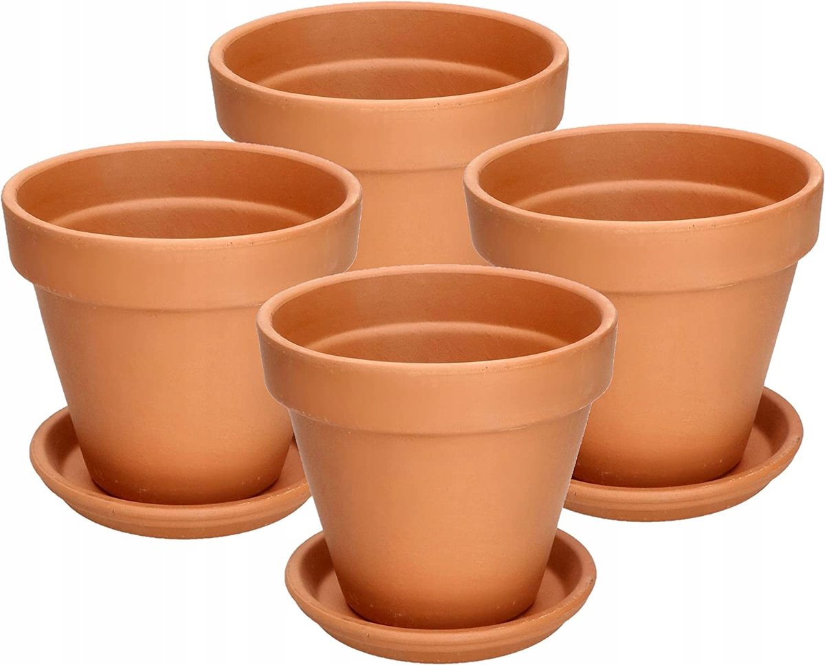 4X DONICZKA GLINA CERAMIKA TERAKOTA PODSTAWKA FI11
