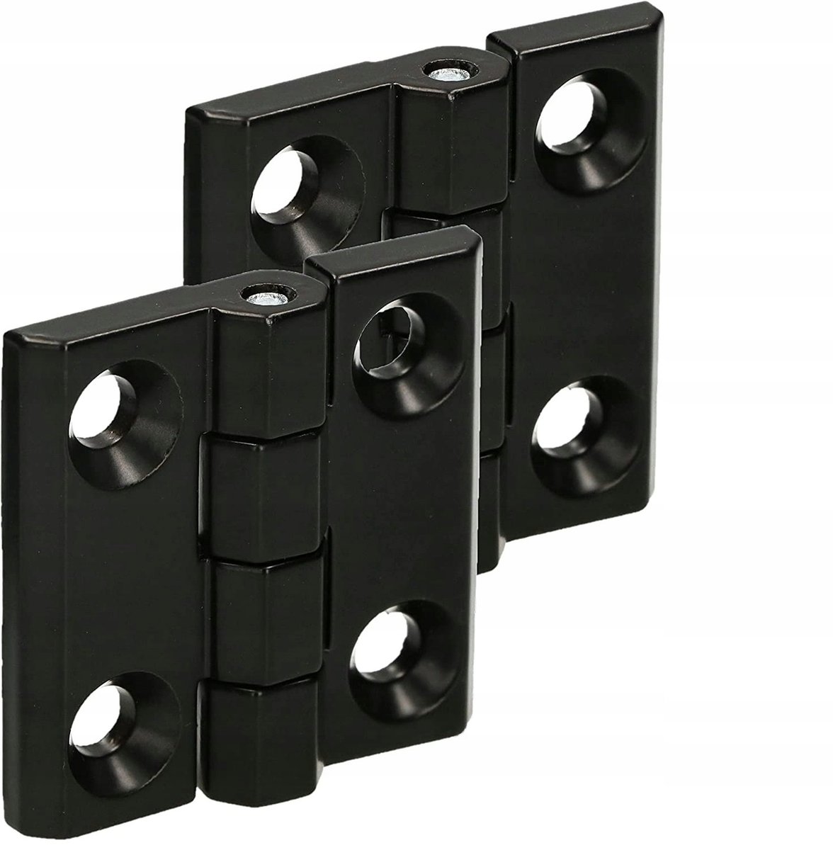 2X ZAWIAS CZARNY 60X60 SPLATANY DRZWIOWY ODLEWANY