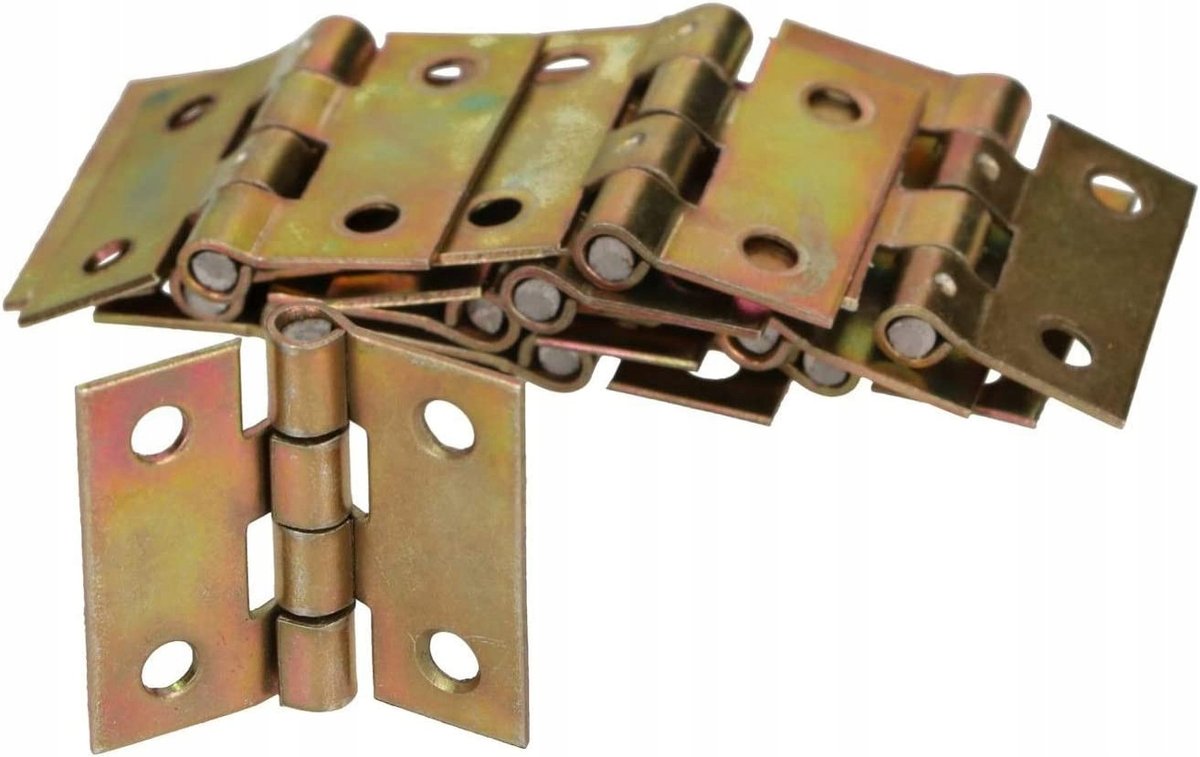 50X ZAWIAS SPLATANY MEBLOWY METALOWY 20X25MM DRZWI