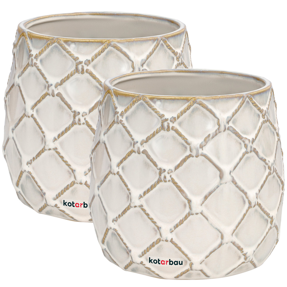 2X DONICZKA ANANAS DONICA OSŁONKA CERAMICZNA FI145 CERAMIKA OZDOBA KWIATY