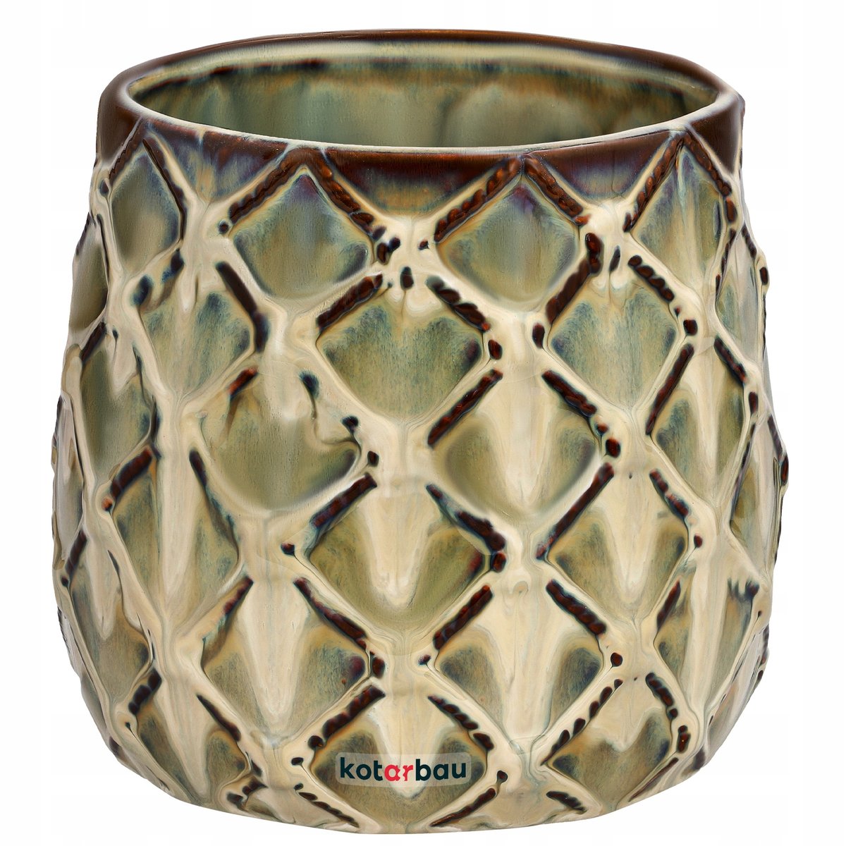DONICZKA ANANAS FI 145 DONICA OSŁONKA CERAMICZNA CERAMIKA OZDOBA NA KWIATY