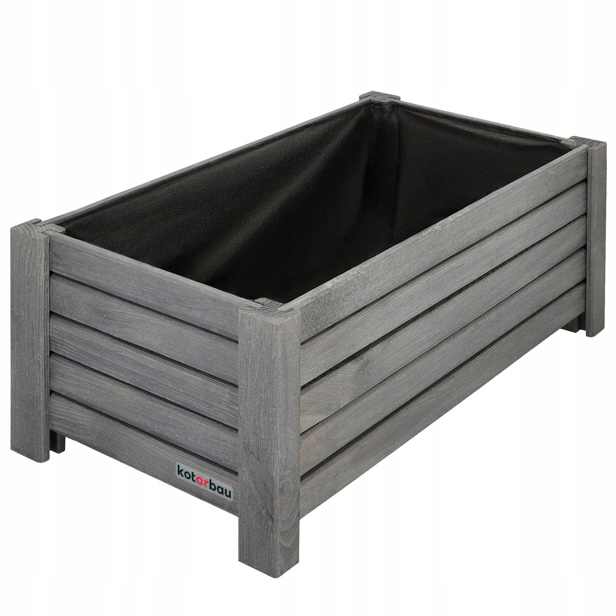 SKRZYNKA DREWNIANA 60 DONICA OGRODOWA DONICZKA KWIAT OGRÓD DREWNO ANTRACYT