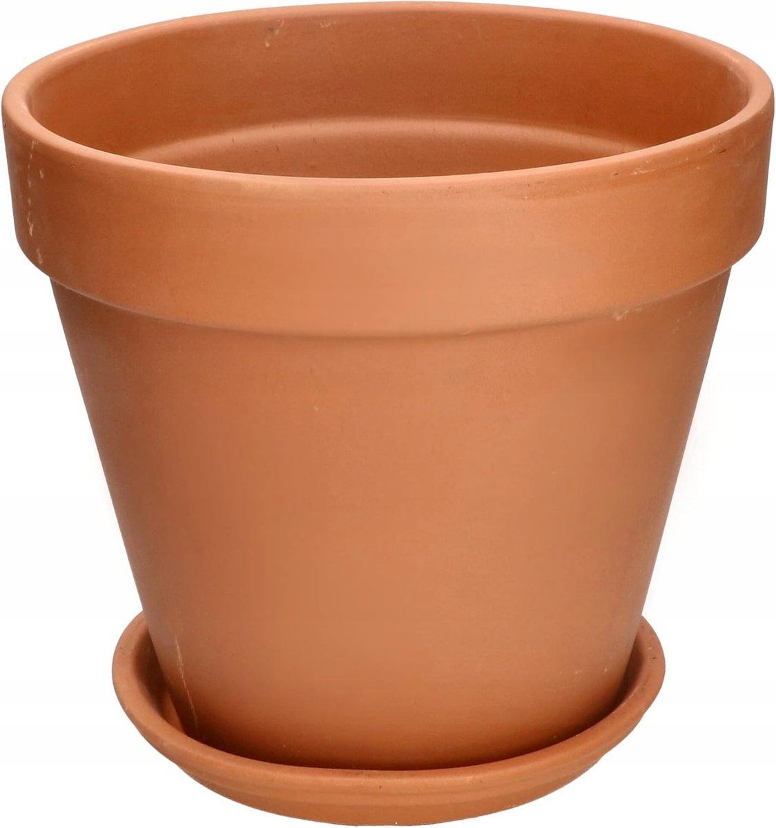 DONICZKA DONICA CERAMICZNA FI 27CM TERAKOTA NA KWIATY DO OGRODU + PODSTAWKA