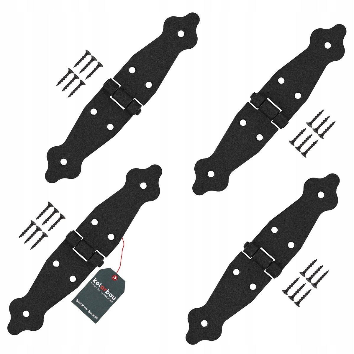 4X ZAWIAS OZDOBNY OKIENNIC ALTAN BUDOWLANY DRZWI 100x100x35MM CZARNY SKRZYŃ