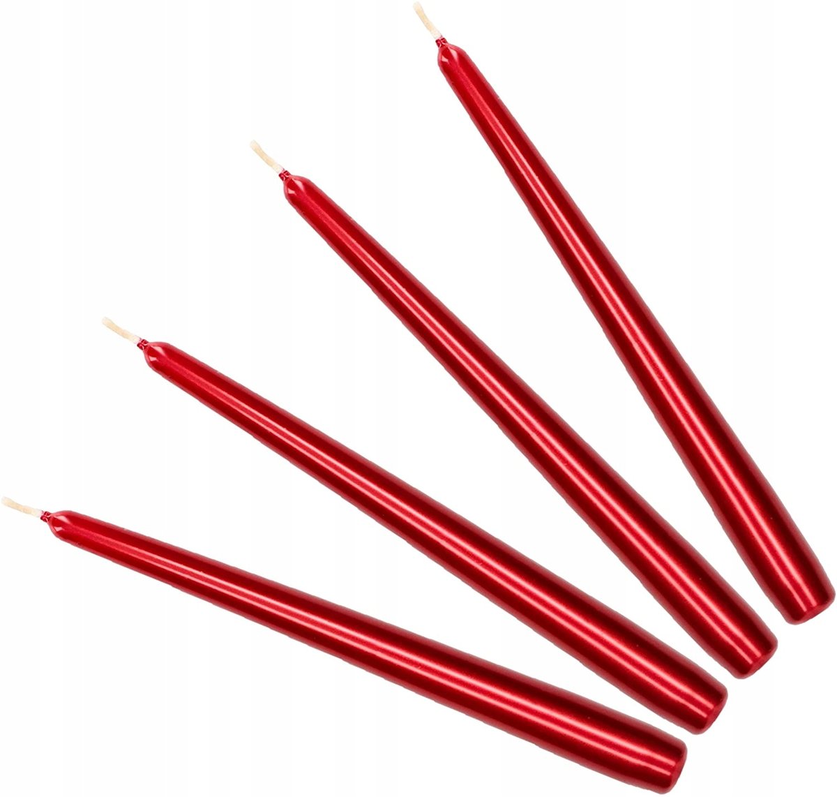 ŚWIECA STOŻEK METALIK STOŁOWA ŚWIECZKA ŚWIECE 4SZT