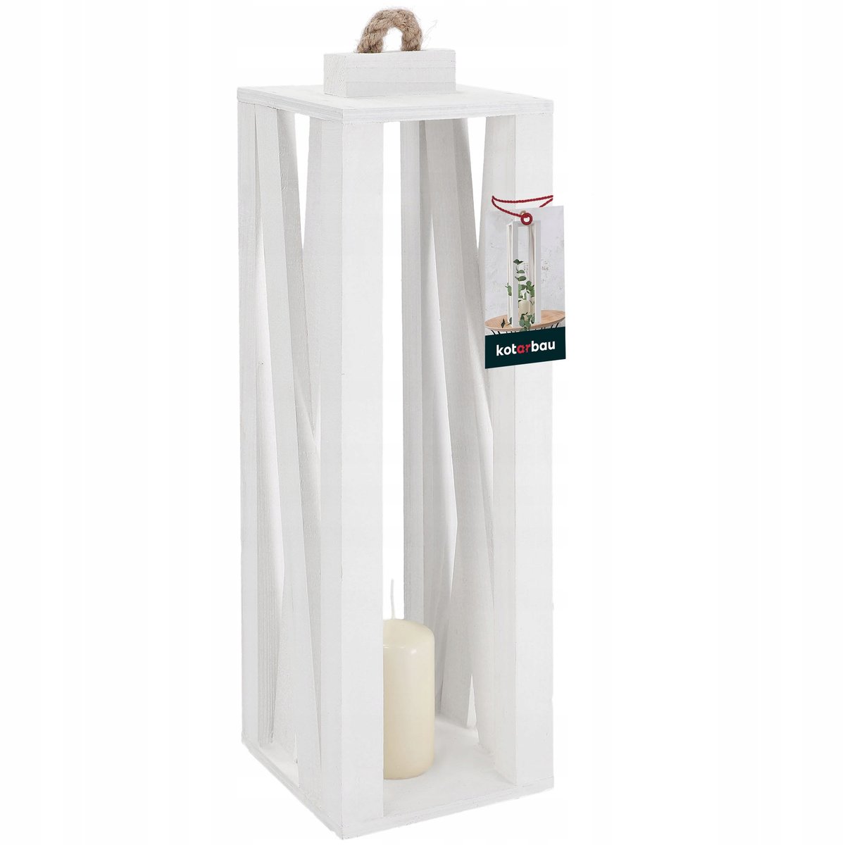 LATARNIA DREWNIANA LAMPION ŚWIECE ŚWIECZNIK LATARENKA DOMU OGRODU 13,5x13,5