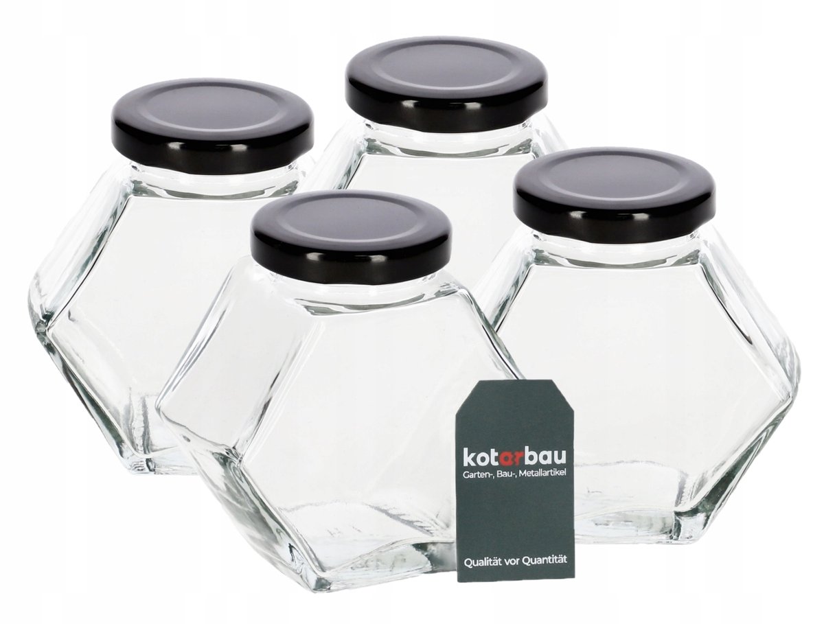 SŁOICZEK 180 SŁOIK SZKLANY NA PRZYPRAWY MIÓD 4SZT