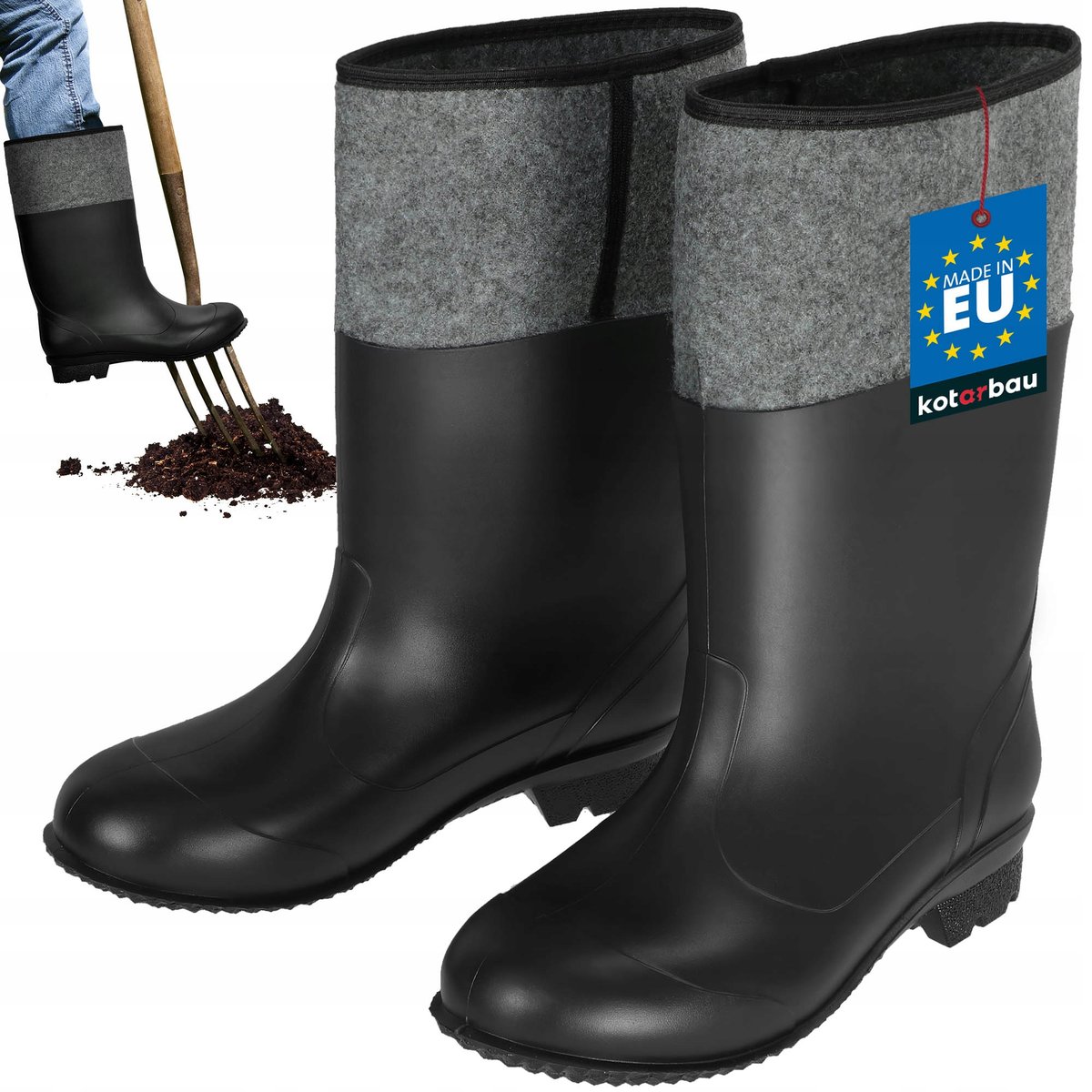 GUMOFILCE KALOSZE BUTY ROBOCZE GUMOWE FILCAKI 39 GUMOFILC DAMSKIE GUMIAKI