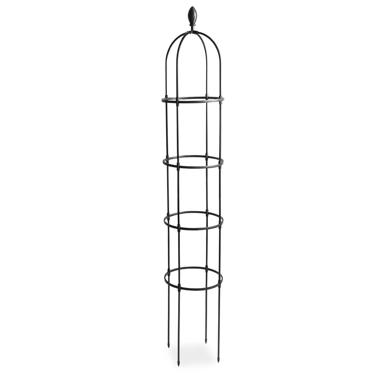 Czarna pergola na róże, wysokość 210 cm, metalowa - Cultivo