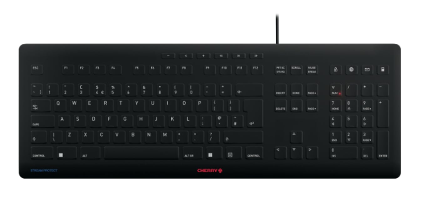 CHERRY JK-8502GB-2 USB QWERTY British English Czarny JK-8502GB-2 JK-8502GB-2