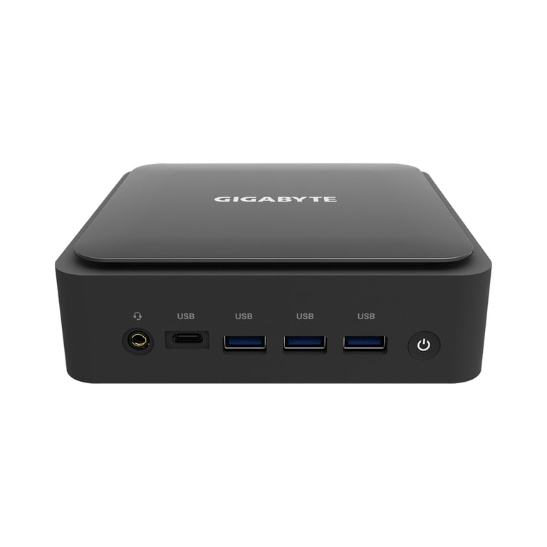 GIGABYTE GB-BEI3H-1220 komputer typu barebone Czarny i3-1220P 1,8 GHz Wbudowane głośniki