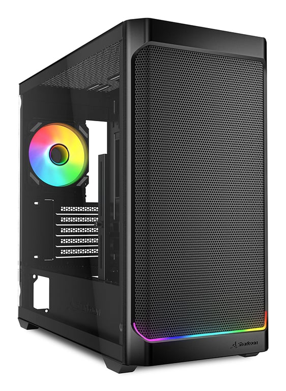 Sharkoon MK4W RGB Strip Micro Tower Czarny