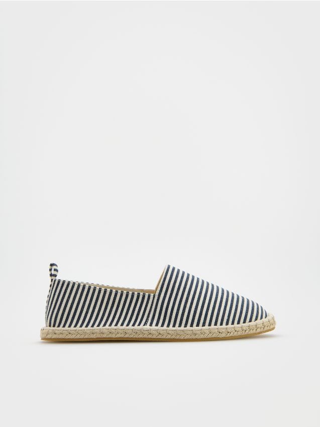 Reserved - Bawełniane espadryle - granatowy