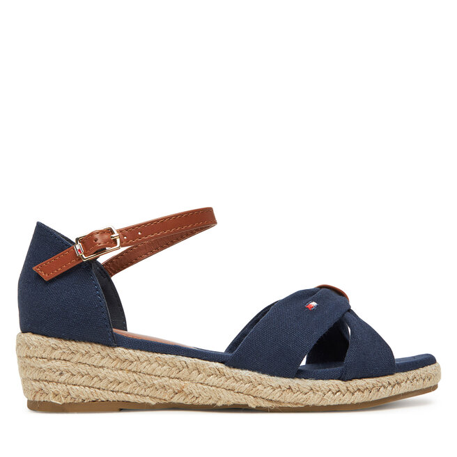 Espadryle Tommy Hilfiger T3A7-33801-0048 S Granatowy