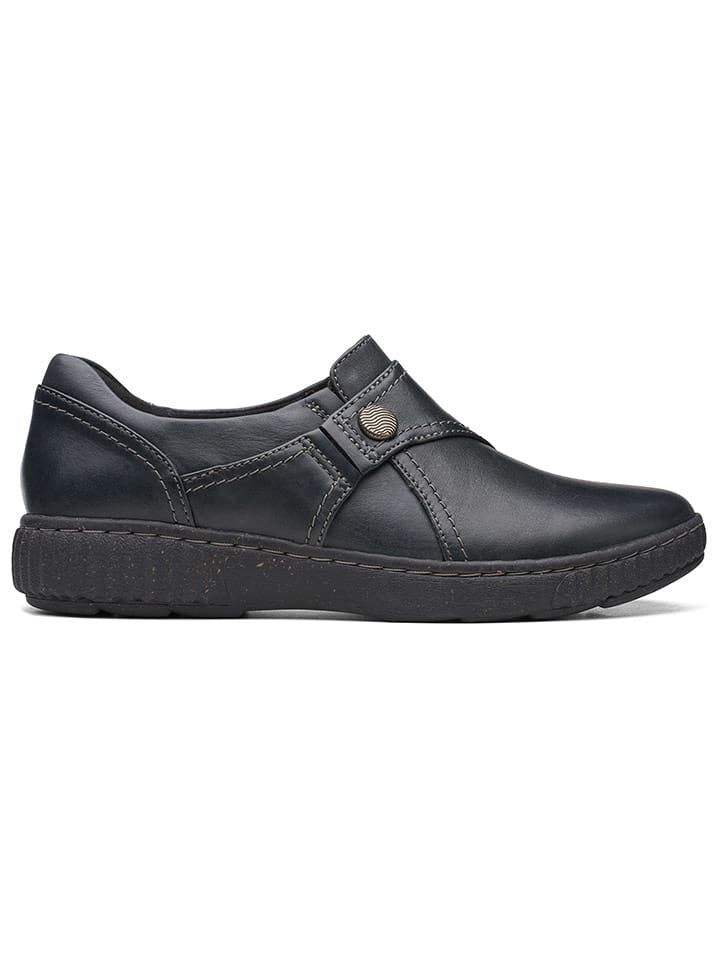 Clarks Skórzane slippersy 