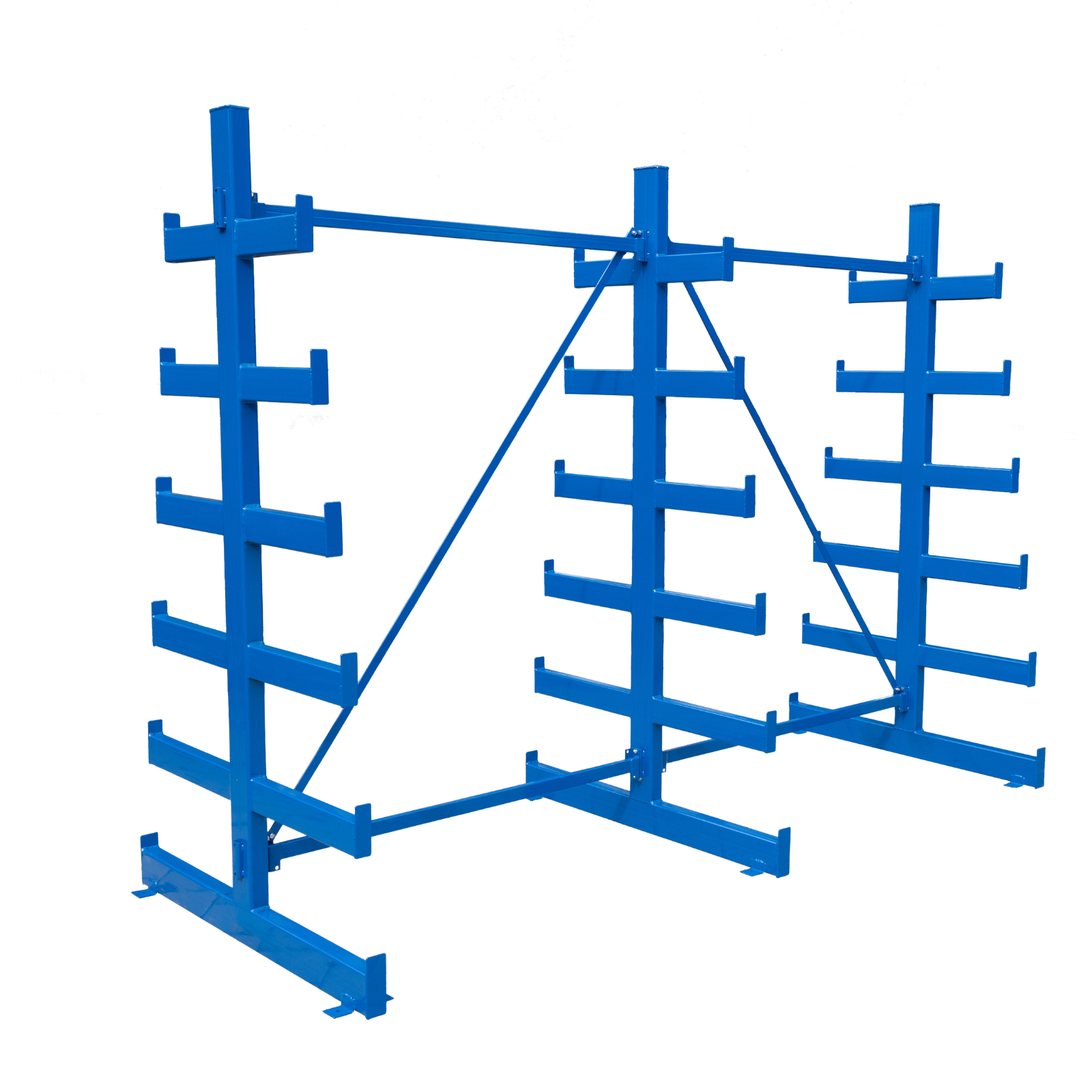 Regał wspornikowy, choinkowy, dwustronny, 2000 x 2700 x 1300 mm, 6 półek