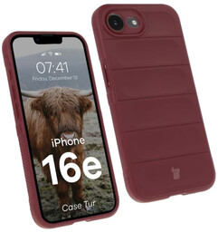 Bizon Pancerne etui Case Tur do iPhone 16e, burgundowe