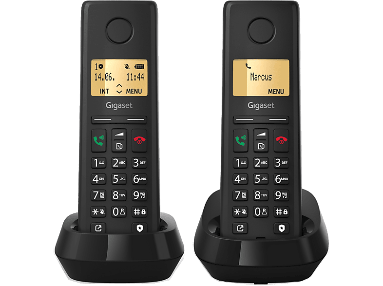 Telefon bezprzewodowy GIGASET Pure 200 Duo Czarny