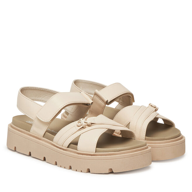Sandały Calvin Klein Jeans V3A2-82044-1013 S Beżowy