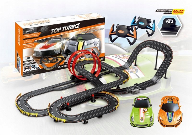Duży tor wyścigowy Top Turbo dla dzieci 8+ Zdalnie sterowane autka +