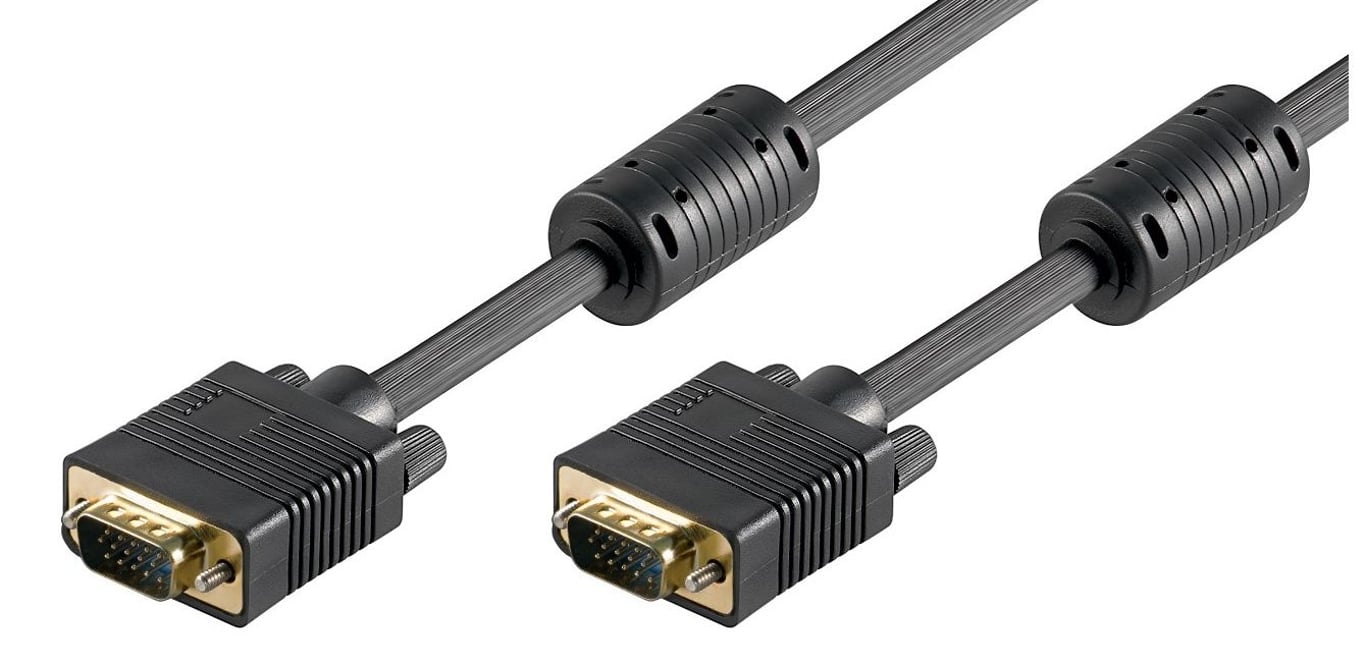Microconnect SVGA, 2m kabel VGA VGA (D-Sub) Czarny MONGG2FB