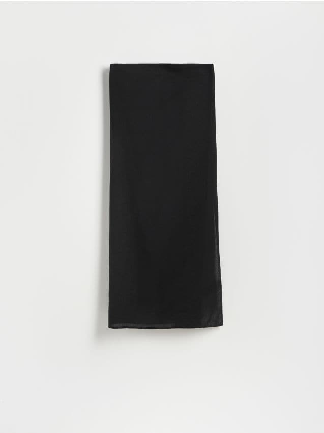 Reserved - Sarong z dodatkiem lnu - czarny