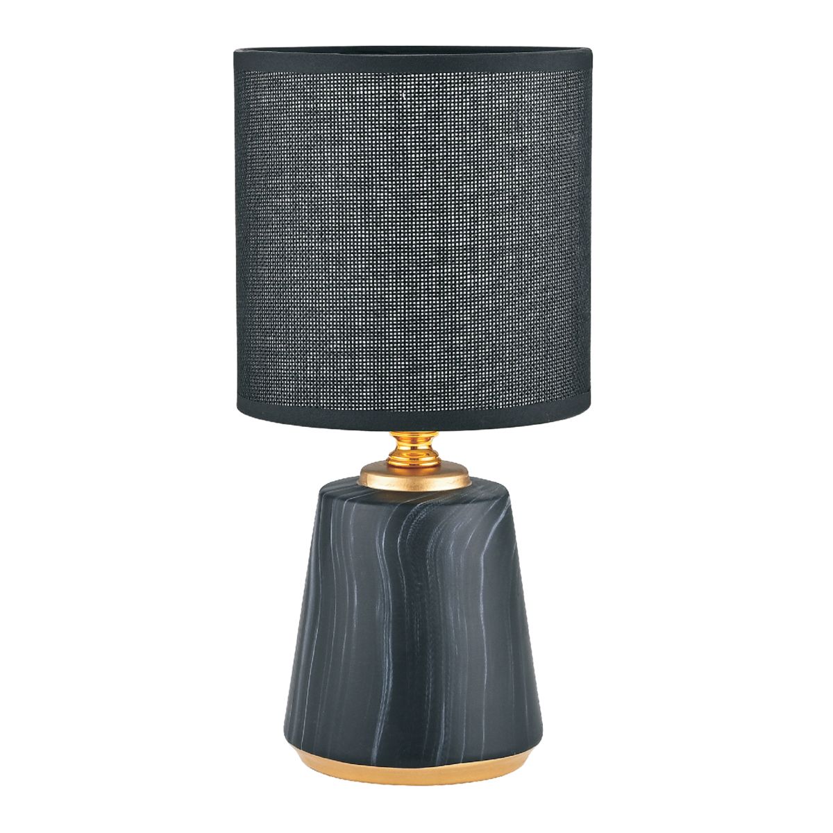 Dekoracyjna lampa stołowa w czarnym kolorze HS8605-BL z serii STOŁOWA