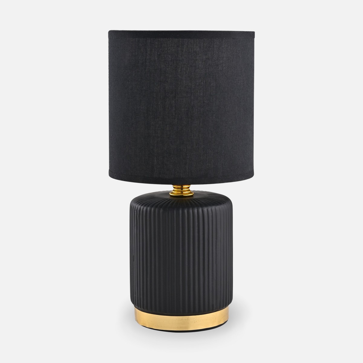 Lampa stołowa z ryflowaną podstawą HS8720-BL z serii STOŁOWA