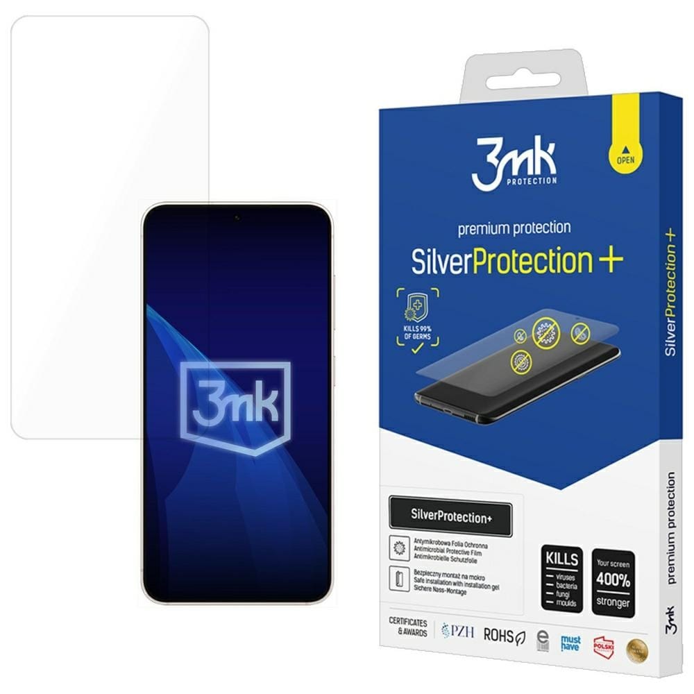 Folia antymikrobowa 3MK SilverProtect+ montowana na mokro do Samsung Galaxy S25 Edge