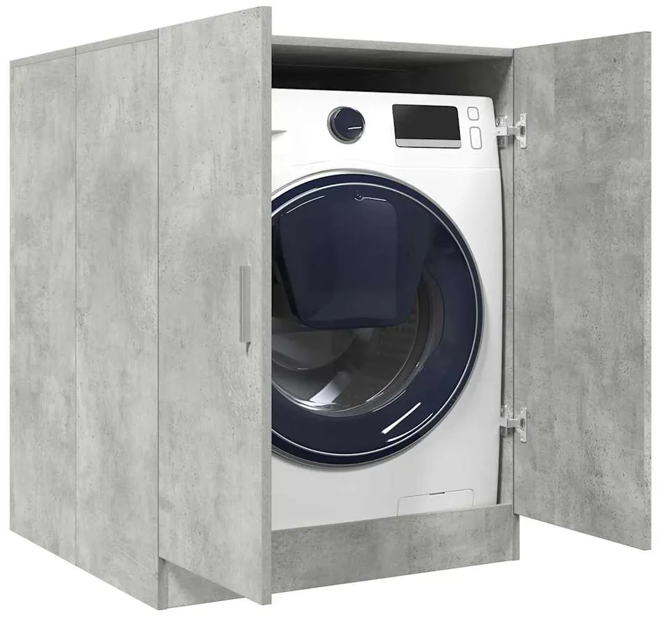 Szafka na pralkę szarość betonu H1-P16