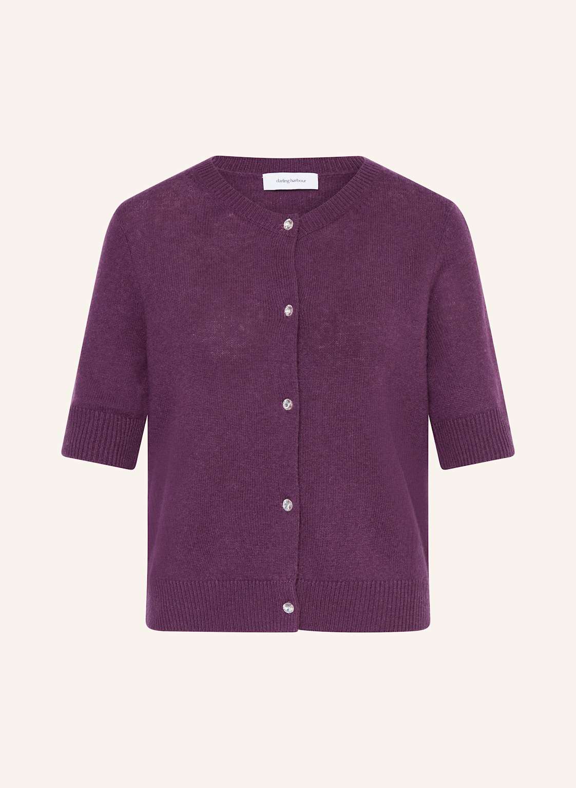 Darling Harbour Kardigan Z Dodatkiem Kaszmiru rosa