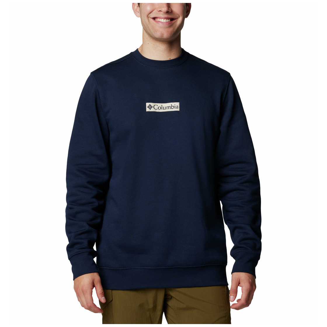 Męska bluza Columbia Trek™ Crew Rozmiar: XL / Kolor: ciemnoniebieski/biały