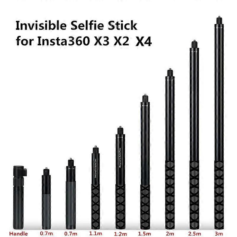 Niewidoczny kijek do selfie do Insta360 X3 X2 Selfie Stick Bullet Time Bundle Uchwyt do kamery panoramicznej Insta360 X4 DJI Selfie Stick Statyw