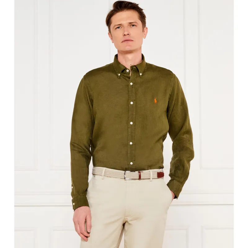 POLO RALPH LAUREN Lniana koszula Custom fit