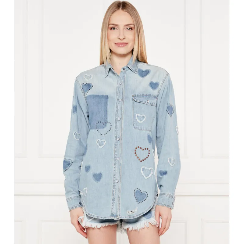 One Teaspoon Jeansowa koszula | Oversize fit