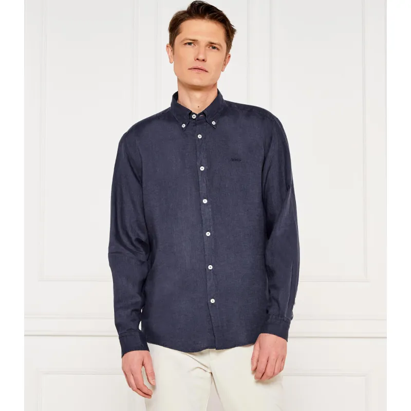BOSS BLACK Lniana koszula H-LIAM-BD-E-C1-243 | Regular Fit