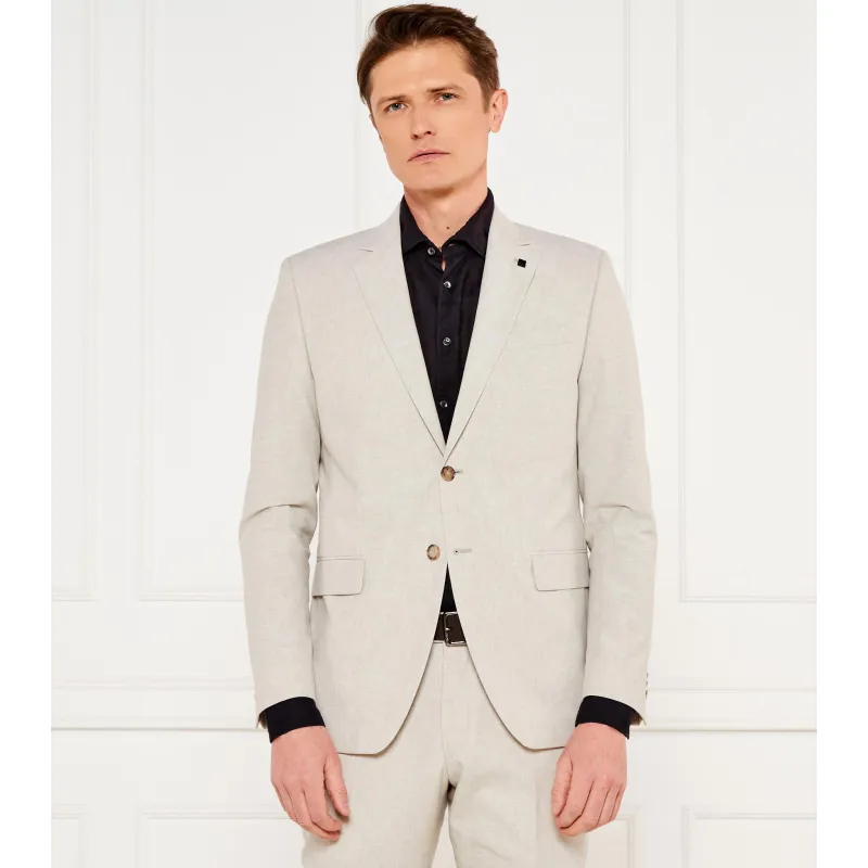 Karl Lagerfeld Marynarka CLEVER Regular Fit z dodatkiem lnu