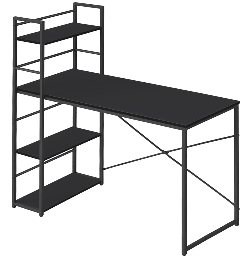 Czarne loftowe biurko H4-D73