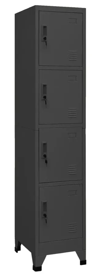 Elior Antracytowa szafa zamykana na klucz S6-N96