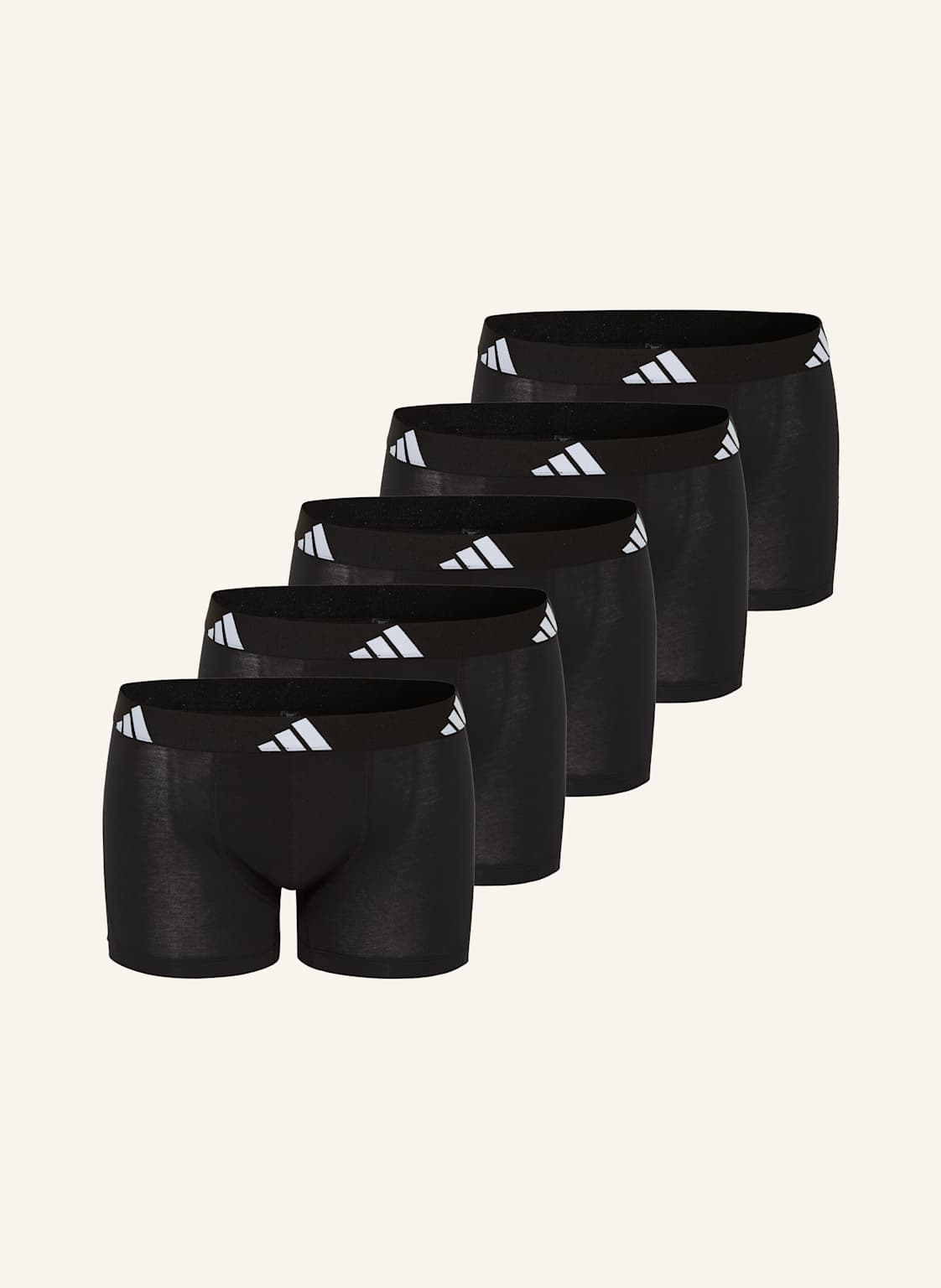 Adidas Bokserki Active Flex Cotton, 5 Szt. schwarz