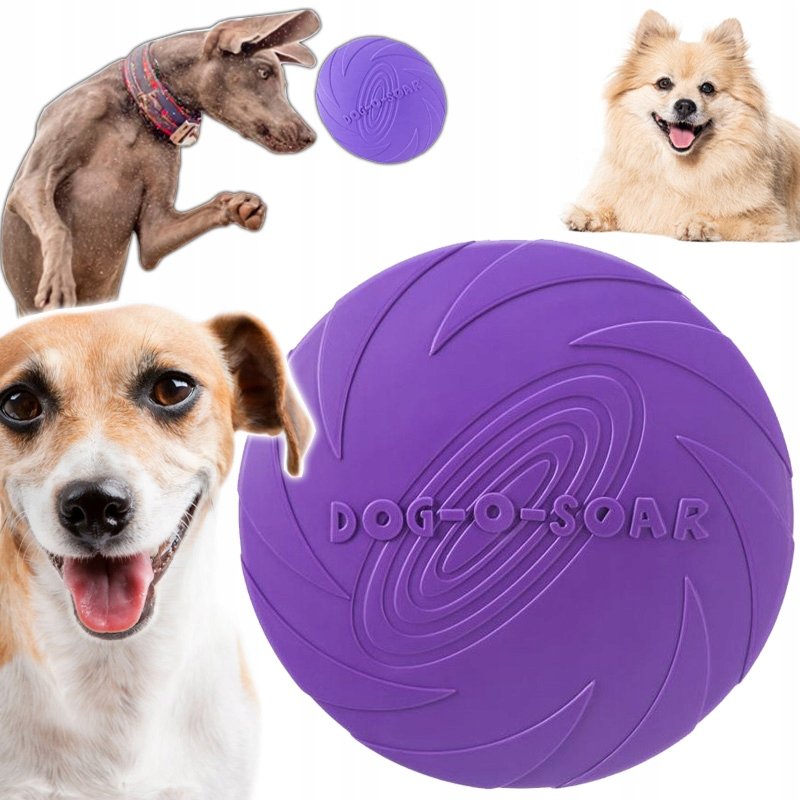 DYSK DO RZUCANIA APORTOWANIA FRISBEE LATAJĄCY TALERZ GRYZAK ZABAWKA DLA PSA