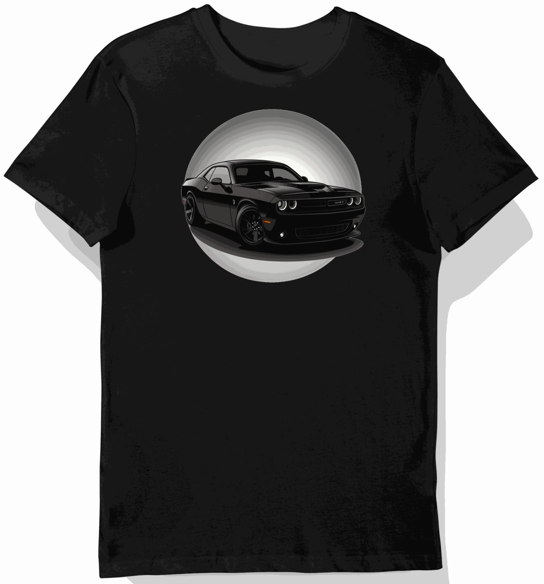 Koszulka męska czarna z motywem sportowego autorytetu L